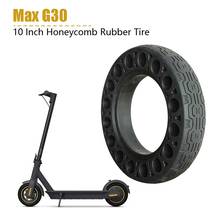 Neumáticos sólidos de goma de 10 pulgadas para patinete eléctrico Ninebot Max G30, amortiguador de panal, negro 2024 - compra barato