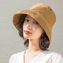 Summer Black Bucket Hat For Women Sun Hat Korean Wide Brim Fishermen Hat Dome Chapeau Fashion Big Panama Tide Visor Fishing Hat 2024 - buy cheap