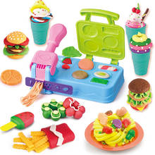 Plastilina de colores para niños, máquina de fideos, molde de cono, juego de juguetes de cocina, Nube hecha a mano 2024 - compra barato