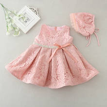 Happyplus-vestido infantil elegante de renda para meninas, roupas de 2 anos, para bebês recém-nascidos, vestido de princesa para bebês 2024 - compre barato