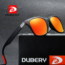 Солнцезащитные очки DUBERY мужские, винтажные поляризационные темные очки для вождения, в квадратной оправе, черные, 8 цветов, модель 4195 2024 - купить недорого