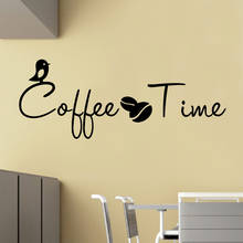 Classic coffee Text Pvc Mural Art Poster For Kitchen Rooms Wall Decal Home Decor Commercial Wall Stickers adesivo de parede 2024 - buy cheap
