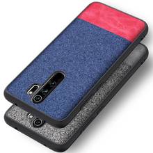 Funda trasera protectora para Xiaomi Redmi Note 8 Pro, carcasa suave de TPU con borde + textura de tela dura, para xiaomi redmi note 9s 9 Pro Max 2024 - compra barato