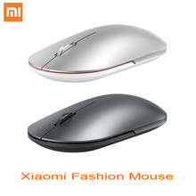 Xiaomi, mouse ótico portátil original, sem fio, mouse de jogo 1000dpi 2.4ghz, bluetooth, link, mini, mouse de metal portátil 2024 - compre barato