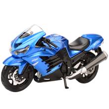 Maisto 1:18-Kawasaki Ninja ZX-14R, vehículo estático fundido a presión, pasatiempos coleccionables, juguetes de modelos de motocicleta 2024 - compra barato