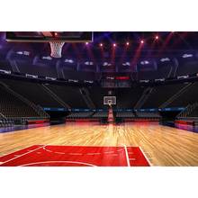 7x5FT баскетбольный корт спортивная арена красный прожектор спорт на заказ фотостудия фон винил 220 см x 150 см 2024 - купить недорого