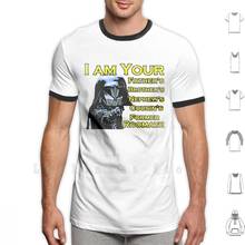 Senhor capacete t camisa 6xl algodão legal t senhor capacete spaceballs filme comédia spoof darth vade rick moranis 80s clássico 2024 - compre barato