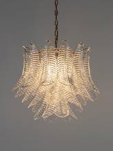 American retro chandelier high-end villa light luxury living room bedroom room leaf glass lamps 2024 - buy cheap