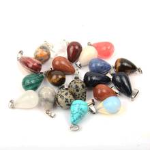 Natural Stone Pendant Water Drop Shape Pendants for Jewelry Making DIY Necklace Accessories Reiki Healing Jewellery Gift 2024 - buy cheap