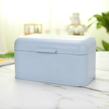 Blue Color Home Table Storage Box with Cover for Mask Makeup Sundries Spice Holder Bread Box Candy Biscuit Container Boxes 2024 - buy cheap