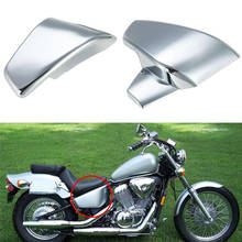 Motorcycle Chrome Side Battery Fairing Cover Protector For Honda VLX 600 99-08 VT 600 C CD Shadow VLX Deluxe Steed 400 99-07 2024 - buy cheap