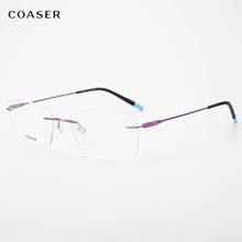 2020 Rimless Optical Glasses For Men Women Super Light Titanium Eyeglasses Myopia Prescription Glasses Lenses Computer Glasses 2024 - buy cheap