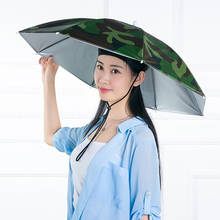 Adjustable head wear parasol Foldable Sunscreen Shade Umbrella Hats Rain Gear Outdoor Sport Hat Hiking Beach Camping cycling Cap 2024 - buy cheap