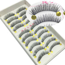 10 Pairs Thick Fake Eyelashes False Eye Lash Make Up Mink Eyelash Extensions Cotton Hand Made Long False Eyelashes Volume Lashes 2024 - buy cheap