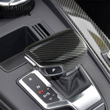 Car Styling for Audi A4 B9 A5 Q7 4m carbon fiber gear stick gear set gear handle Cover Stickers decals Interior Auto Accessories 2024 - buy cheap