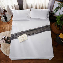 160X200cm 100% cubierta impermeable del colchón blanco de felpa de algodón Protector del colchón de la cama a prueba de insectos ácaros del polvo 2024 - compra barato