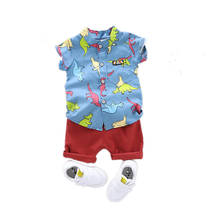 New Summer Baby Clothes Suit Children Boys Fashion Cartoon Shirt Shorts 2Pcs/sets Toddler Casual Clothing Infant Kids Tracksuits 2024 - buy cheap