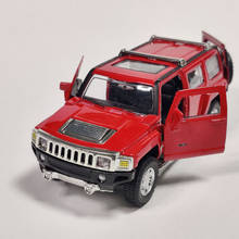 Diecast Model Car 1/32 Hummer H3 2005 Pull Back Can Open The Door Sound and Light Toy Car Off-road Vehicle Kids Toys Boys 2024 - buy cheap