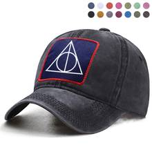 Gorra de béisbol Hipster con estampado geométrico para mujer, gorro con Cierre trasero, estilo camionero, con cola de caballo, gorros Boinas para el sol 2024 - compra barato