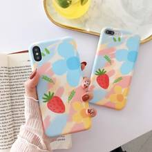 Luxury Shockproof soft Ultra Thin Case For IPhone 11 Pro X XS XR Max Matte TPU Cover For iphone 8 7 6 6s Plus Soft Case Cover 2024 - купить недорого