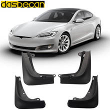 Dasbecan-guardabarros delantero y trasero para coche Tesla modelo S, 2012-2019, 2013, 2014, 2015, 2016, 2017, 4 unidades 2024 - compra barato