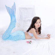 New Girls Swimming Mermaid Tails Little Children Ariel Tail Mermaid Swimsuit Costume Kids Swimwear Bathing Suit No Fin Cosplay 2024 - buy cheap