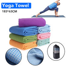 1Pc 183*63cm Anti-Slip Microfiber Yoga Mat Towel Home Gym Fitness Pilates Pad Blankets Soft Cover 2024 - buy cheap