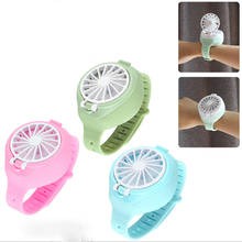 Portable Mini Fan USB Rechargeable Small Fan Electric Watch Simple Fan 2024 - buy cheap