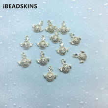 New arrival! 15x13mm 50pcs Copper/Cubic zirconia Chick charm for Necklace DIY /Earrings parts,hand Made Earrings Jewelry DIY 2024 - buy cheap