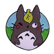 Totoro enamel pin Japanese animated fantasy film brooch Studio Ghibli pin 2024 - buy cheap