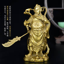 GuanGong , pure copper, the marquis guan yu, Guan Gong statue, buddha figure, the God of wealth, business gifts 2024 - buy cheap