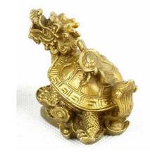 COPPER STATUE Good Pure brass dragon turtle dominated furnishing articles mascot 2024 - buy cheap