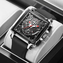 2022 New Men Watch LIGE Top Brand Luxury Waterproof Quartz Square Wristwatche For Men Date Sport Hollow Clock Male Zegarek Meski 2024 - buy cheap
