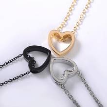 2Pcs Magnetic Couple Necklace Lover Heart Distance Paired Pendant 2022 New Charm Necklace For Women Jewelry Valentine's Day Gift 2024 - buy cheap