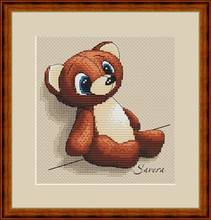 Gold Collection Counted Cross Stitch Kit Cross stitch RS cotton with cross stitch chemical experiment Cartoon Toy Bear 2024 - buy cheap