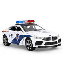 Coche de policía de aleación M8 de alta simulación 1:32 para niños, juguete especial, regalo 2024 - compra barato