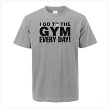 I Go To The Gym Every Day Game Funny Men T-Shirt Japan Anime Casual O-Neck Tshirt 2019 New Summer Hip Hop Fashion Mens Tops Tees 2024 - buy cheap