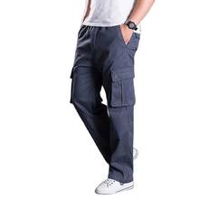 Autumn Winter Cargo Pants Men Casual Tactical Pants Straight Loose Baggy Cotton Trousers Jogges Pants Men Clothes 2024 - buy cheap