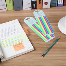 160 Pieces Colorful Transparent Fluorescent Index Labels Logo Sticky Notes Stationery School Office Supplies Marker Sticky Notes 2024 - buy cheap
