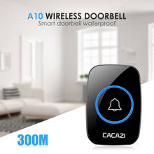 A10 Waterproof 300m Remote Wireless Smart Doorbell Home Security Bell With Camera Remote EU AU UK US Plug smart Door Bell Chime 2024 - buy cheap