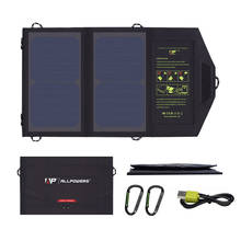 Allpowers 5v usb carregador de painel solar portbale carregador de bateria solar para iphone samsung huawei xiaomi oppo vivo htc. 2024 - compre barato