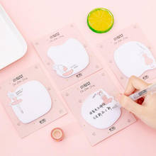 Cute Memo Pad Sticker Message Notepad Times Post Planner Notebook Sticky Notes Post School Supplies Stickers Kawaii Stationery 2024 - buy cheap