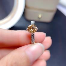 Anillo lujoso y brillante de diamantes Moissan, anillo de plata 925, estilo One mind One sense, un regalo romántico para esposa 2024 - compra barato