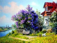 5D Diy Full square Diamond Painting Mosaic Spring Landscape Diamond Rhinestones Embroidery Cross Stitch Christmas giftZP-2189 2024 - buy cheap