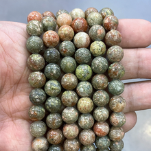 Natural Stone Light Unakite Loose Round Beads for Jewelry Making DIY Bracelet Necklace Accessories15" Strand 4 6 8 10 12MM 2024 - buy cheap