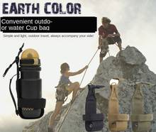 Molle bolsa de água tática para acampamento, bolsa de transporte com copo suporte 2024 - compre barato