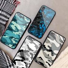 Camouflage Pattern Camo military Army Tempered Glass Phone Case For iPhone 5 5S SE 6 6plus 7 8 plus X XS XR XS Max 11 Pro Max 2024 - buy cheap