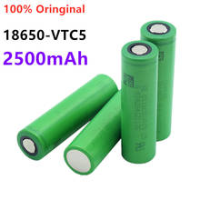 100% Oringinal 3.7V Volt Recarregável US18650 VTC5 VTC5 2500mAh 18650 Da Bateria de Substituição 3.7V 2500mAh 18650 Baterias 2024 - compre barato