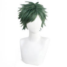Game Twisted-Wonderland Trey Clover Cosplay Wigs Dark Green Short Heat Resistant Synthetic Hair Carnival Halloween Party 2024 - buy cheap