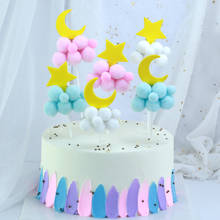 2Pcs Wedding Decoration Cake Topper Happy Birthday Party Anniversaire Eid Mubarak Decor Cake Decorating Tools Baking Accessories 2024 - buy cheap